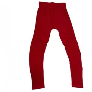 Women's Vibrant Red Leggings NWOT BOX37-10